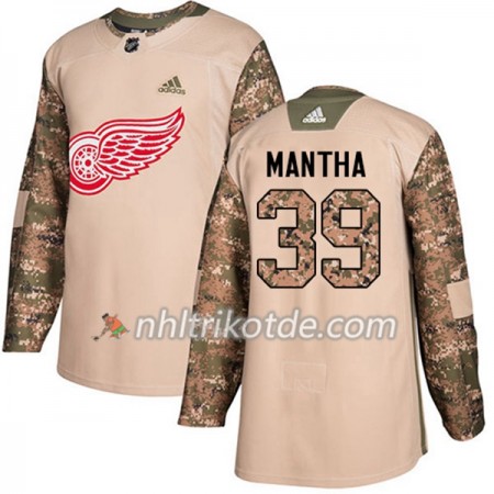 Detroit Red Wings Trikot Anthony Mantha 39 Adidas 2017-2018 Camo Veterans Day Practice Authentic - Herren